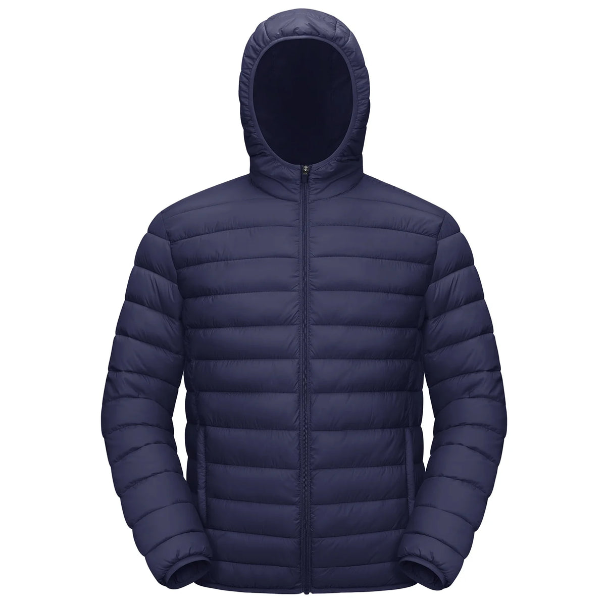 Jaqueta Masculina de Inverno Acolchoada TACVASEN Leve Impermeável com Capuz Casaco Térmico para Trabalho ao Ar Livre