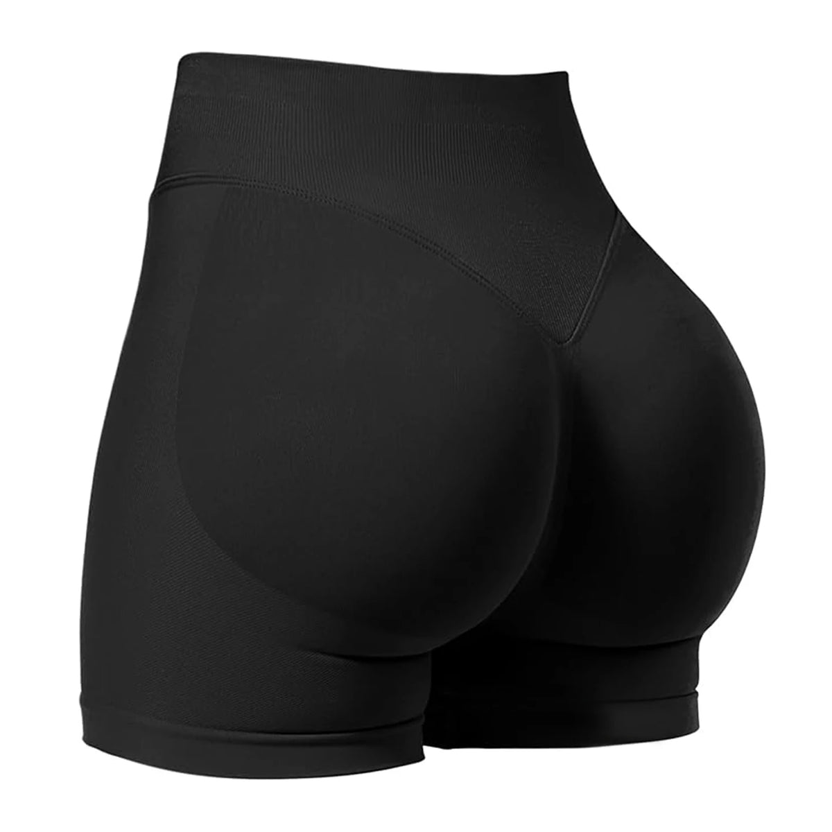 ZHEJIN Shorts de Yoga Feminino Sem Costura Cintura Alta para Academia, Shorts Biker com Empina Bumbum Scrunch, Controle de Barriga e Fitness