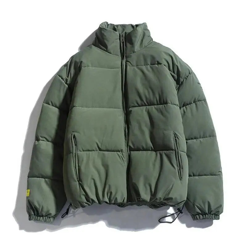 Parka Masculina de Inverno 2026, Casaco Acolchoado com Capuz, Estilo Streetwear, Jaqueta Slim com Proteção contra o Vento, Roupa Masculina