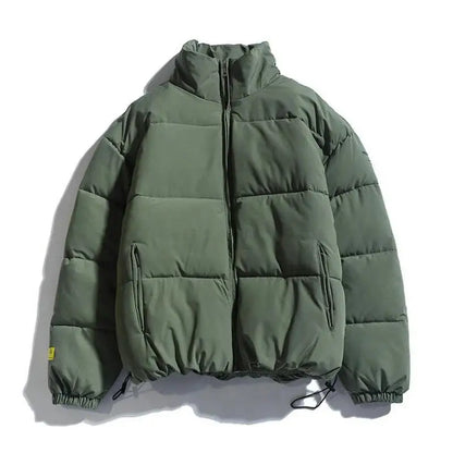 Parka Masculina de Inverno 2026, Casaco Acolchoado com Capuz, Estilo Streetwear, Jaqueta Slim com Proteção contra o Vento, Roupa Masculina