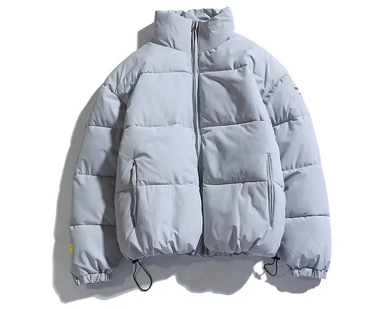 Parka Masculina de Inverno 2026, Casaco Acolchoado com Capuz, Estilo Streetwear, Jaqueta Slim com Proteção contra o Vento, Roupa Masculina