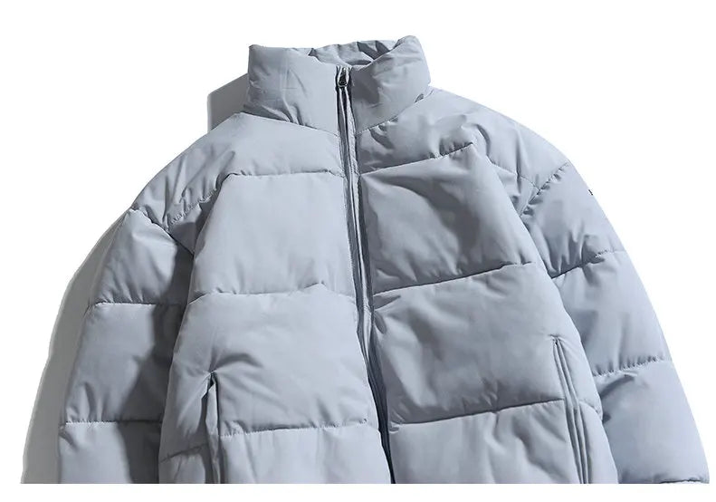 Parka Masculina de Inverno 2026, Casaco Acolchoado com Capuz, Estilo Streetwear, Jaqueta Slim com Proteção contra o Vento, Roupa Masculina