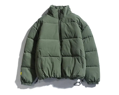 Parka Masculina de Inverno 2026, Casaco Acolchoado com Capuz, Estilo Streetwear, Jaqueta Slim com Proteção contra o Vento, Roupa Masculina
