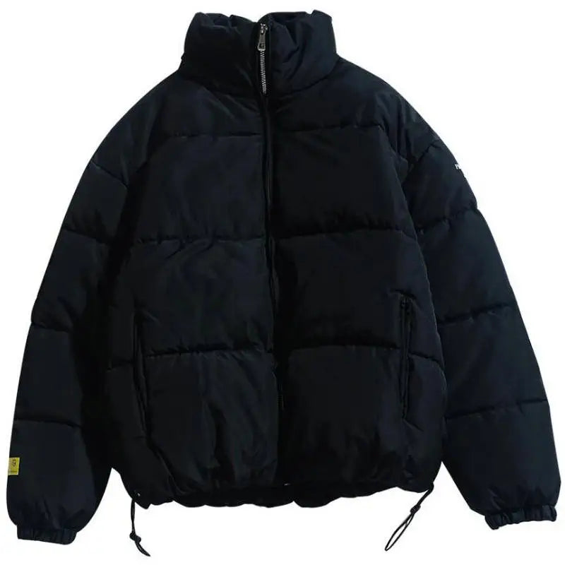 Parka Masculina de Inverno 2026, Casaco Acolchoado com Capuz, Estilo Streetwear, Jaqueta Slim com Proteção contra o Vento, Roupa Masculina