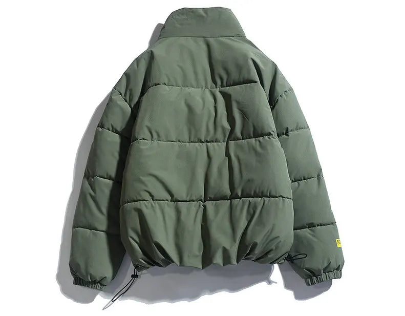 Parka Masculina de Inverno 2026, Casaco Acolchoado com Capuz, Estilo Streetwear, Jaqueta Slim com Proteção contra o Vento, Roupa Masculina