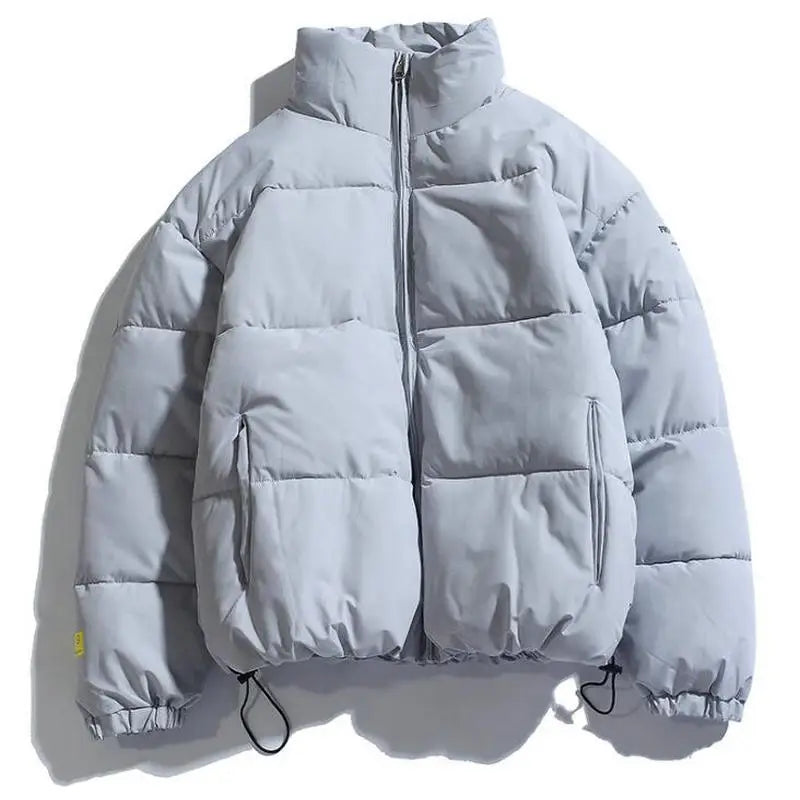 Parka Masculina de Inverno 2026, Casaco Acolchoado com Capuz, Estilo Streetwear, Jaqueta Slim com Proteção contra o Vento, Roupa Masculina