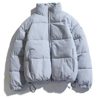 Parka Masculina de Inverno 2026, Casaco Acolchoado com Capuz, Estilo Streetwear, Jaqueta Slim com Proteção contra o Vento, Roupa Masculina