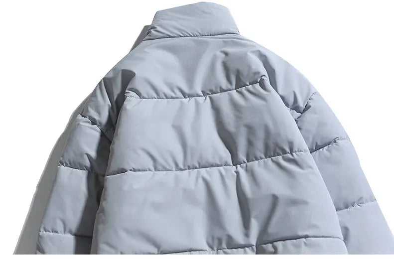 Parka Masculina de Inverno 2026, Casaco Acolchoado com Capuz, Estilo Streetwear, Jaqueta Slim com Proteção contra o Vento, Roupa Masculina