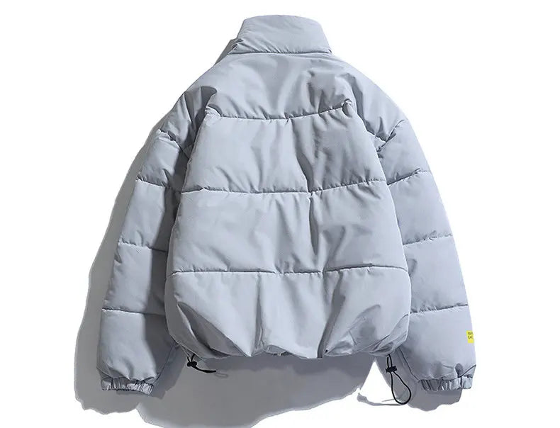Parka Masculina de Inverno 2026, Casaco Acolchoado com Capuz, Estilo Streetwear, Jaqueta Slim com Proteção contra o Vento, Roupa Masculina