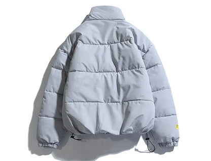 Parka Masculina de Inverno 2026, Casaco Acolchoado com Capuz, Estilo Streetwear, Jaqueta Slim com Proteção contra o Vento, Roupa Masculina