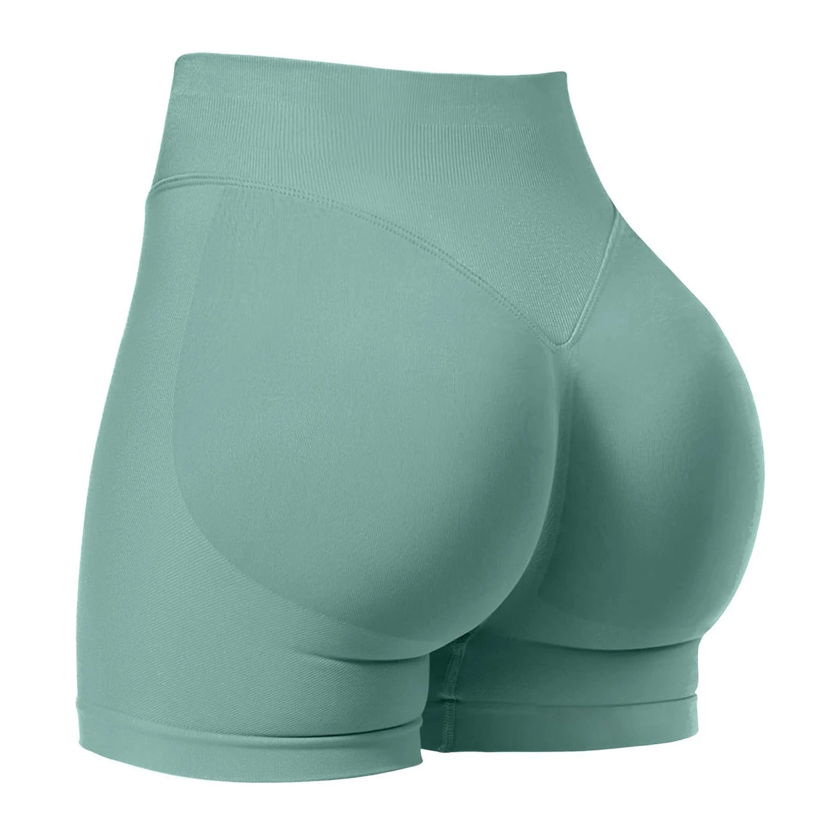 ZHEJIN Shorts de Yoga Feminino Sem Costura Cintura Alta para Academia, Shorts Biker com Empina Bumbum Scrunch, Controle de Barriga e Fitness