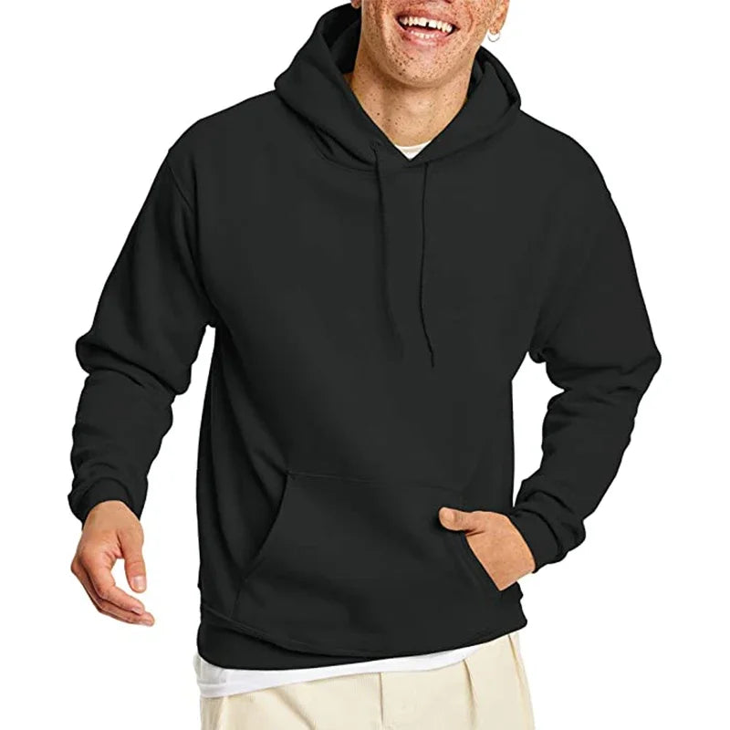 Men's Hoodies Women Pullover Spring Autumn Casual Hoodie Sweatshirts Solid Color Hoodies Oversize Black Sweatshirt For Male