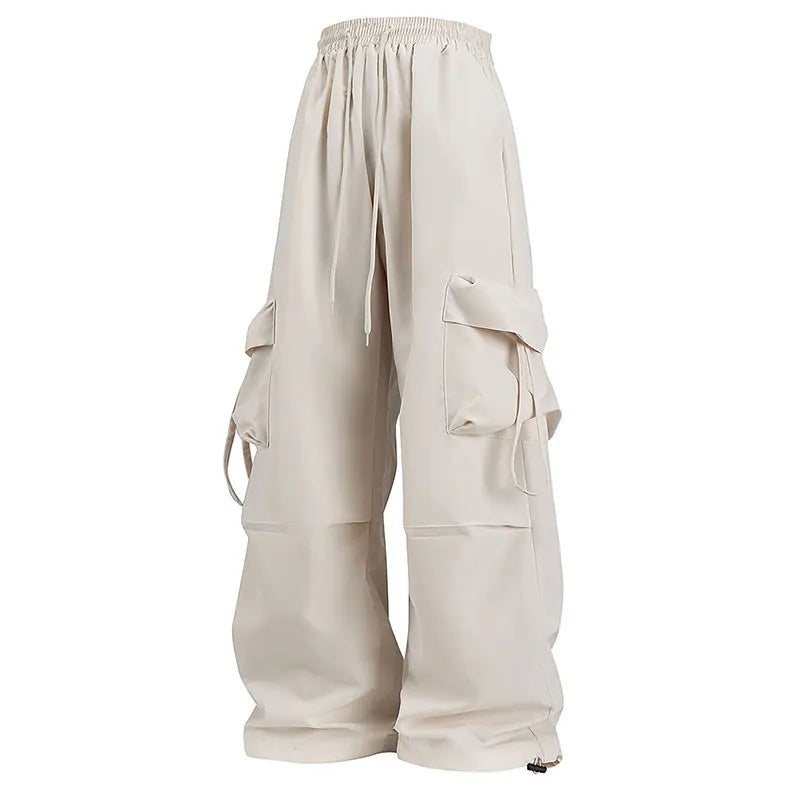 Women Cargo Pants Fashion Loose Comfortable Breathable Lightweight Multiple Pockets Cargo Long Pants Fitness Running Casual Pan