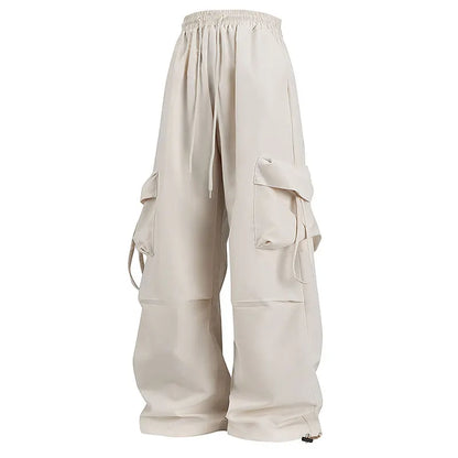 Women Cargo Pants Fashion Loose Comfortable Breathable Lightweight Multiple Pockets Cargo Long Pants Fitness Running Casual Pan