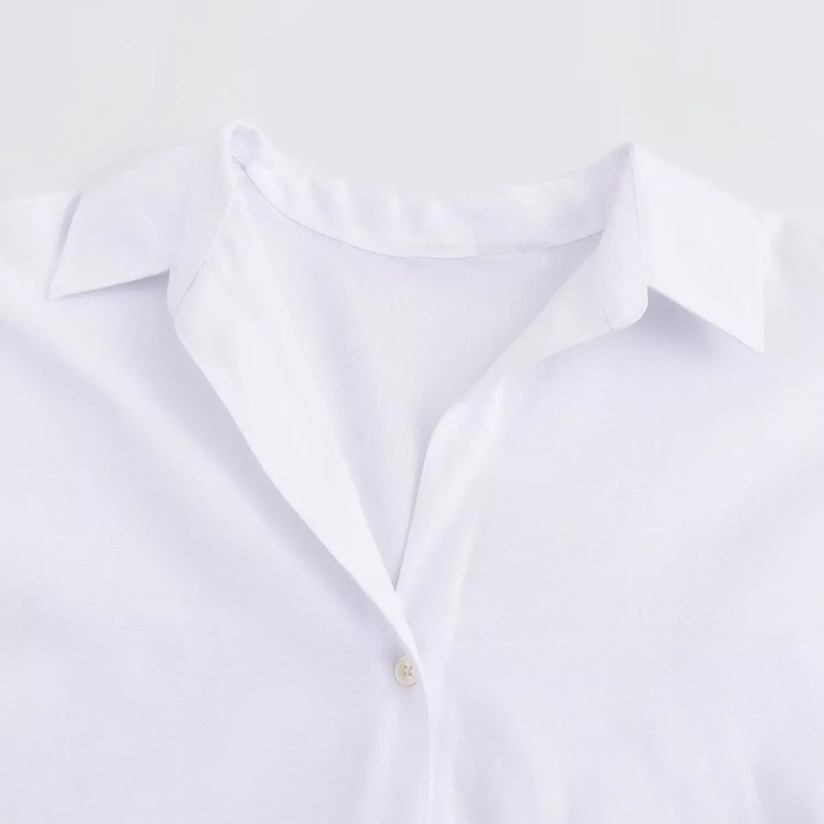 Women Fashion Spring Cotton Oxford Long Sleeve Single-breasted Lapel Blouse Street Clothing Shirt Chic Ladies Tops Mujer