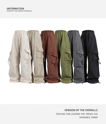 Women Cargo Pants Fashion Loose Comfortable Breathable Lightweight Multiple Pockets Cargo Long Pants Fitness Running Casual Pan