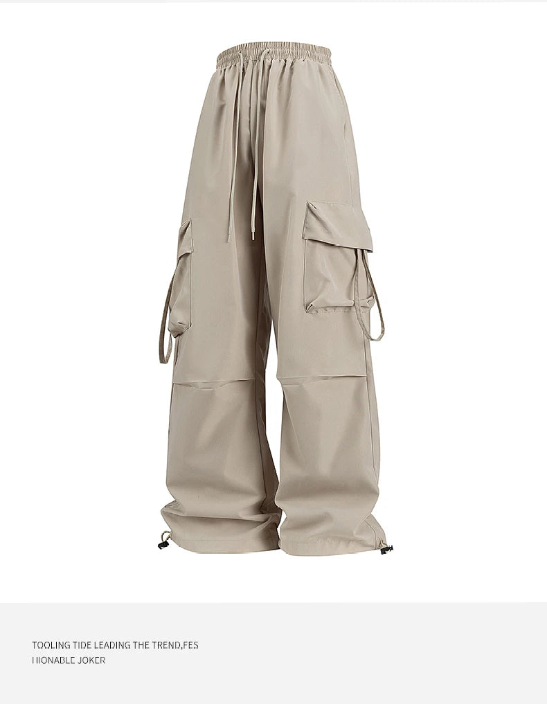 Women Cargo Pants Fashion Loose Comfortable Breathable Lightweight Multiple Pockets Cargo Long Pants Fitness Running Casual Pan