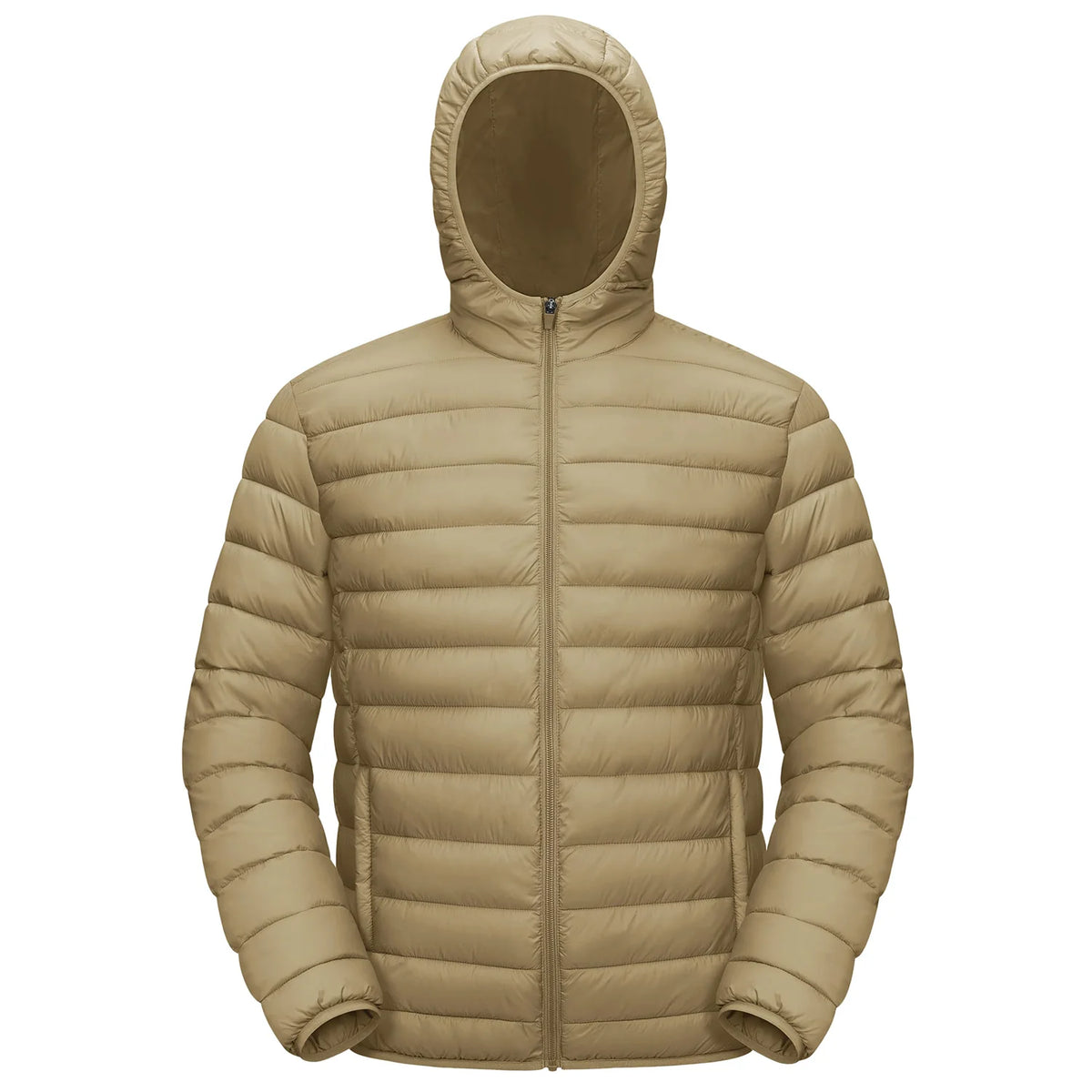 Jaqueta Masculina de Inverno Acolchoada TACVASEN Leve Impermeável com Capuz Casaco Térmico para Trabalho ao Ar Livre