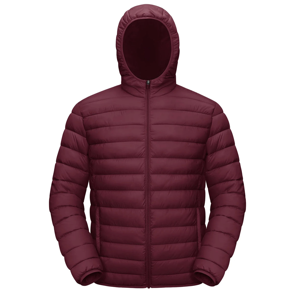 Jaqueta Masculina de Inverno Acolchoada TACVASEN Leve Impermeável com Capuz Casaco Térmico para Trabalho ao Ar Livre