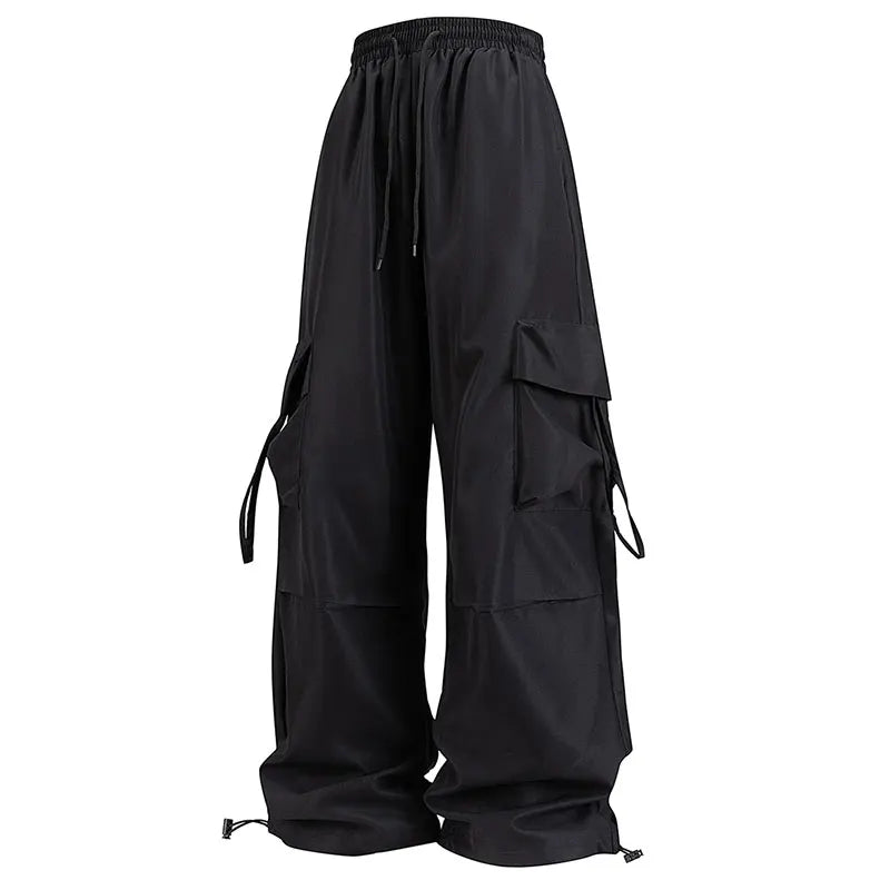 Women Cargo Pants Fashion Loose Comfortable Breathable Lightweight Multiple Pockets Cargo Long Pants Fitness Running Casual Pan