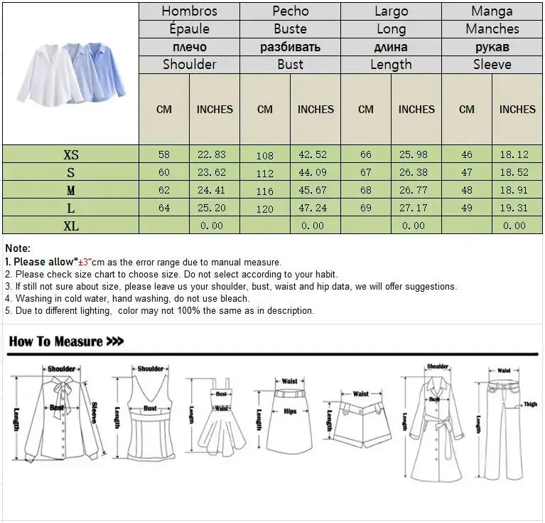 Women Fashion Spring Cotton Oxford Long Sleeve Single-breasted Lapel Blouse Street Clothing Shirt Chic Ladies Tops Mujer