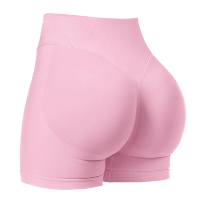 ZHEJIN Shorts de Yoga Feminino Sem Costura Cintura Alta para Academia, Shorts Biker com Empina Bumbum Scrunch, Controle de Barriga e Fitness