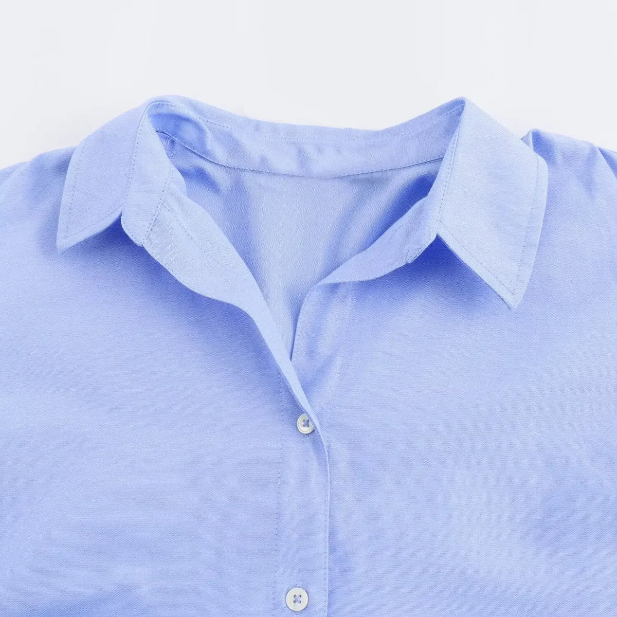 Women Fashion Spring Cotton Oxford Long Sleeve Single-breasted Lapel Blouse Street Clothing Shirt Chic Ladies Tops Mujer