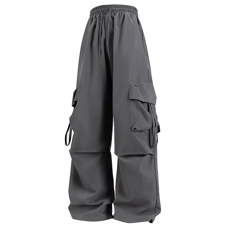 Women Cargo Pants Fashion Loose Comfortable Breathable Lightweight Multiple Pockets Cargo Long Pants Fitness Running Casual Pan