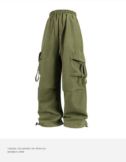 Women Cargo Pants Fashion Loose Comfortable Breathable Lightweight Multiple Pockets Cargo Long Pants Fitness Running Casual Pan