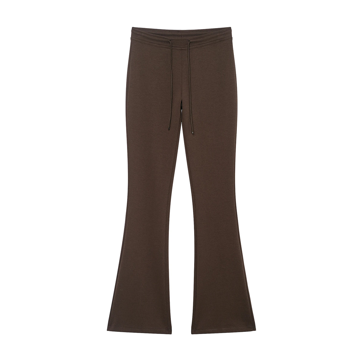 KONDALA Sports Casual Pants Set Women Vintage Brown Zipper Bomber Jacket, Flared Pants 2 Pieces Set 2026 Spring Trendy Chic Set