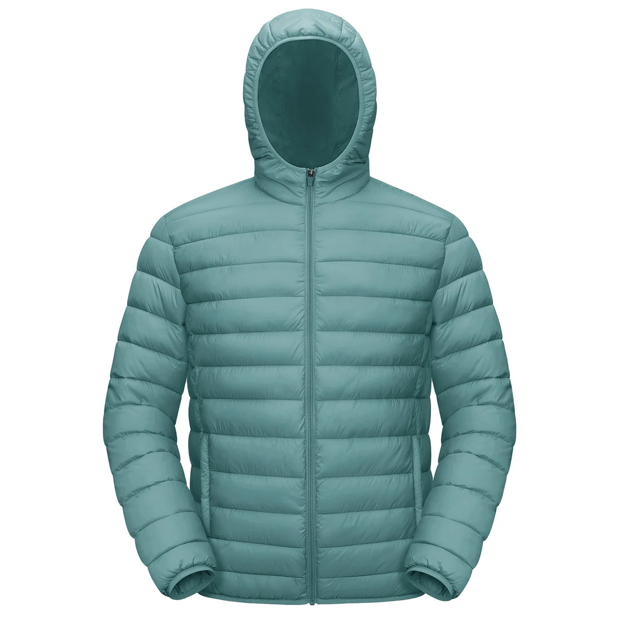 Jaqueta Masculina de Inverno Acolchoada TACVASEN Leve Impermeável com Capuz Casaco Térmico para Trabalho ao Ar Livre