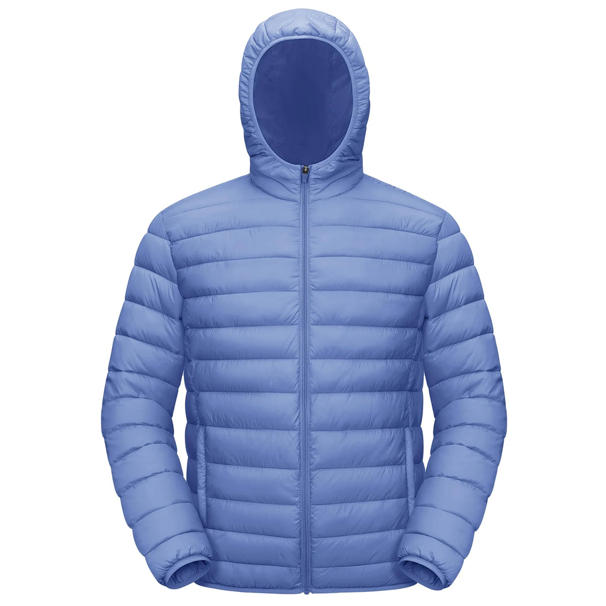 Jaqueta Masculina de Inverno Acolchoada TACVASEN Leve Impermeável com Capuz Casaco Térmico para Trabalho ao Ar Livre