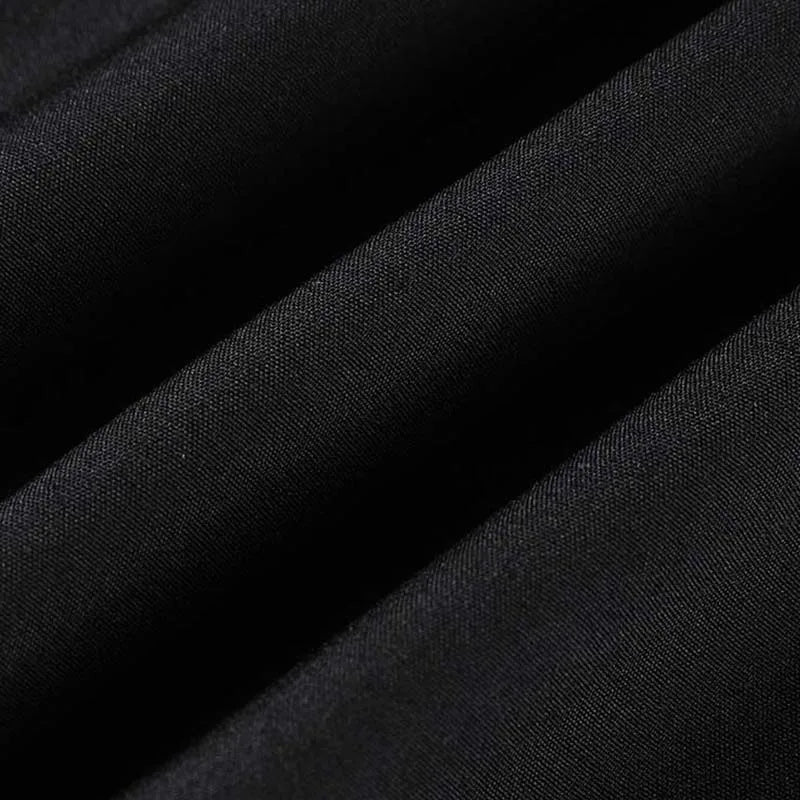 Men's Solid Black Short Sleeve Dress Shirt Classic Regular Fit Business Shirt