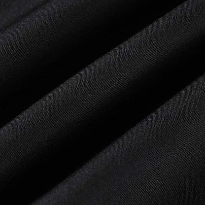 Men's Solid Black Short Sleeve Dress Shirt Classic Regular Fit Business Shirt