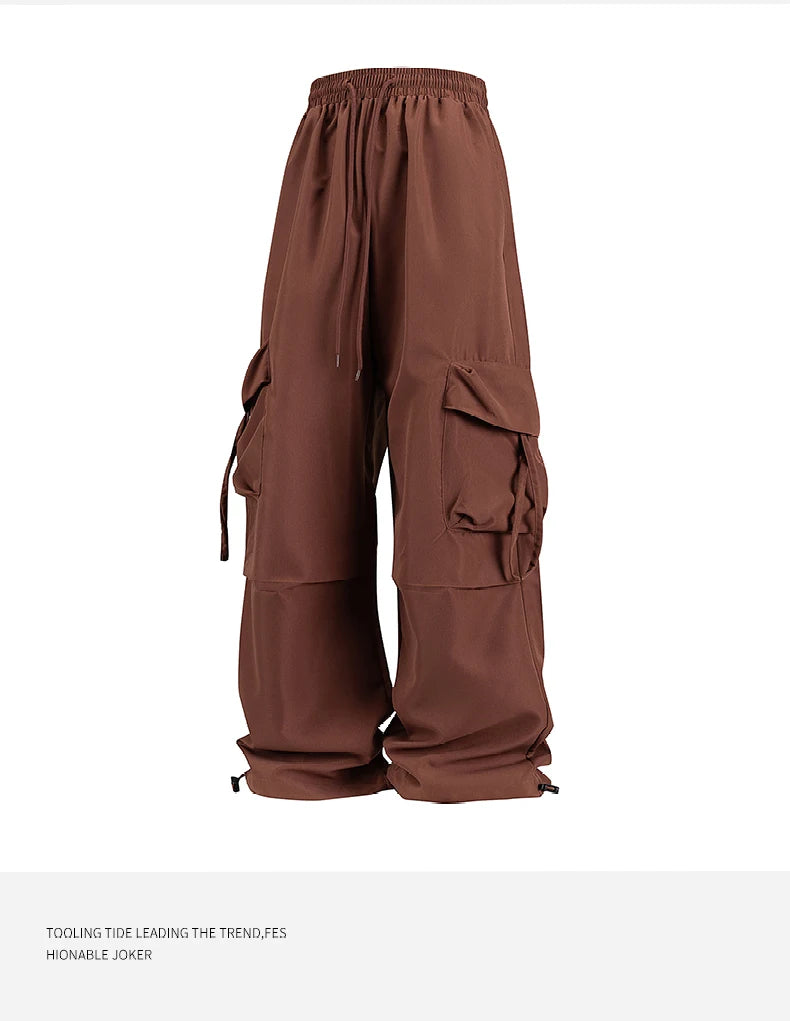 Women Cargo Pants Fashion Loose Comfortable Breathable Lightweight Multiple Pockets Cargo Long Pants Fitness Running Casual Pan