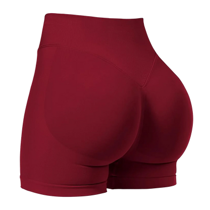 ZHEJIN Shorts de Yoga Feminino Sem Costura Cintura Alta para Academia, Shorts Biker com Empina Bumbum Scrunch, Controle de Barriga e Fitness