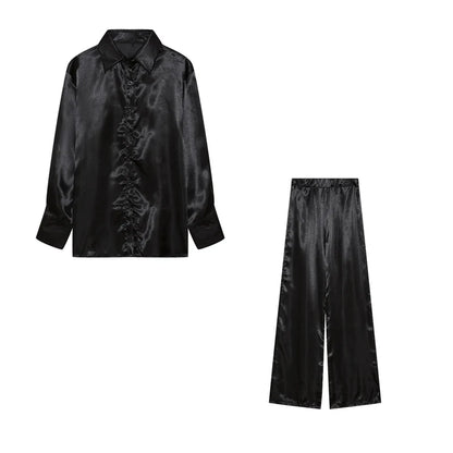 Fashionable Multi-Color Ding Loose Casual Suit European and N Suit New Product Set Hot Selling