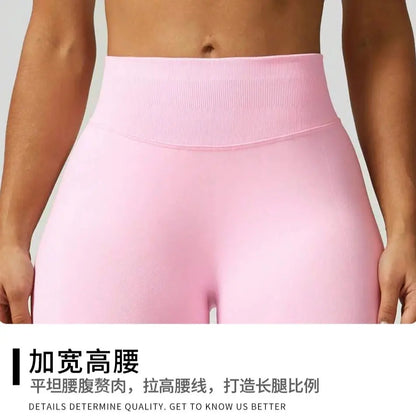 ZHEJIN Shorts de Yoga Feminino Sem Costura Cintura Alta para Academia, Shorts Biker com Empina Bumbum Scrunch, Controle de Barriga e Fitness